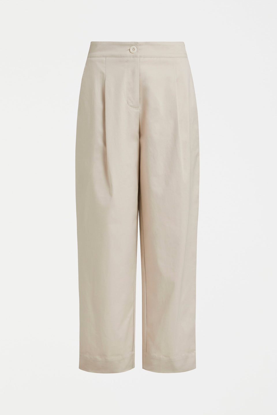 Noorden Organic Cotton-Tencel Pleat Front Pant Front | MOONSTONE