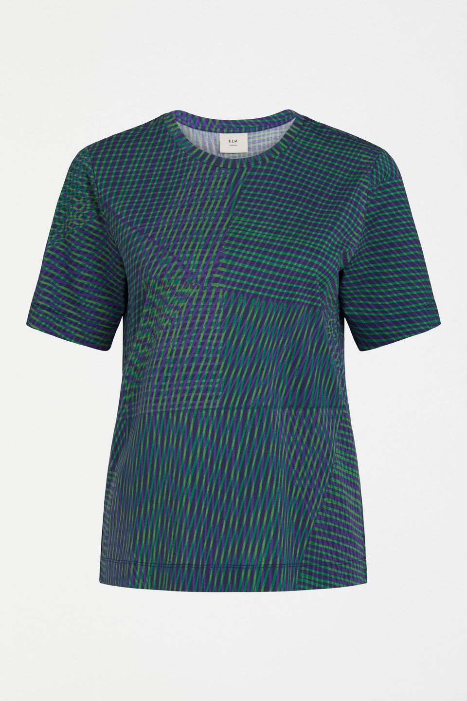 Hanen Organic Cotton Jersey Print Tshirt Front | LINEAL PRINT