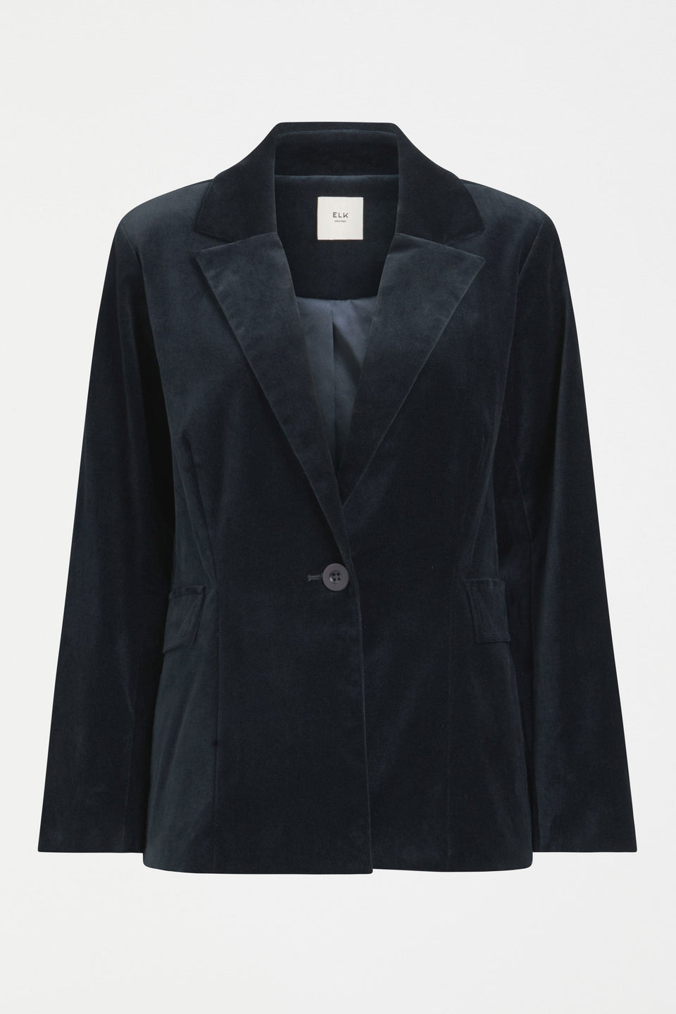 Altes Dark Blue Cut Cord Blazer Jacket  Front | CARBON