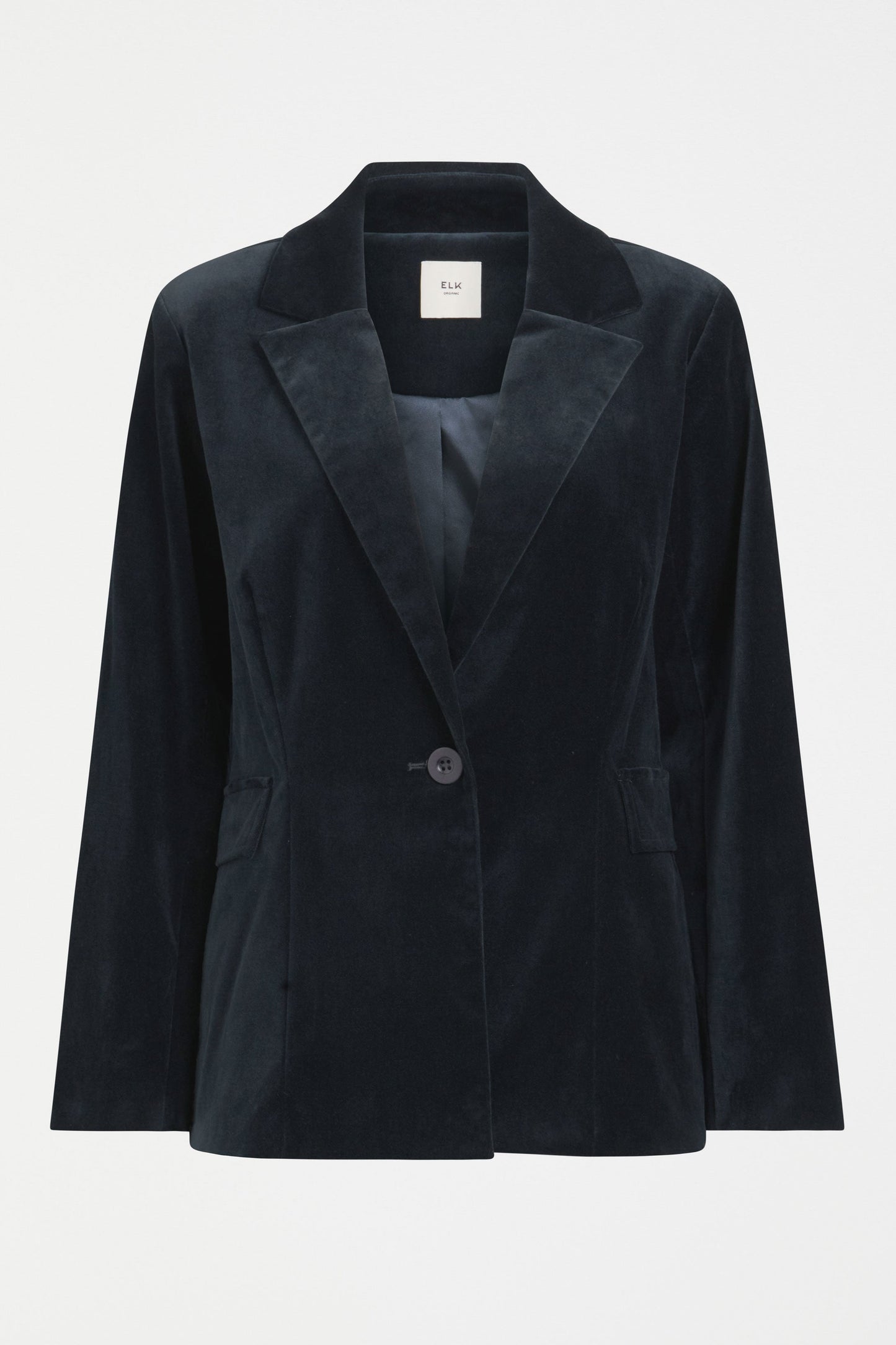 Altes Dark Blue Cut Cord Blazer Jacket  Front | CARBON