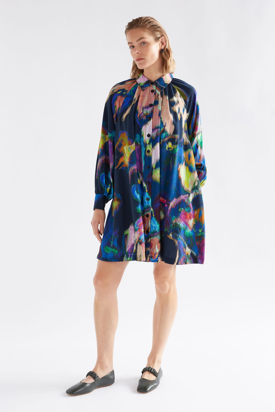 Moda Dress on Model Front Facing | VAARA PRINT