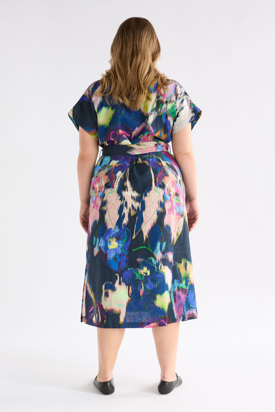 Lato Dress on Model Back View detail | VAARA PRINT