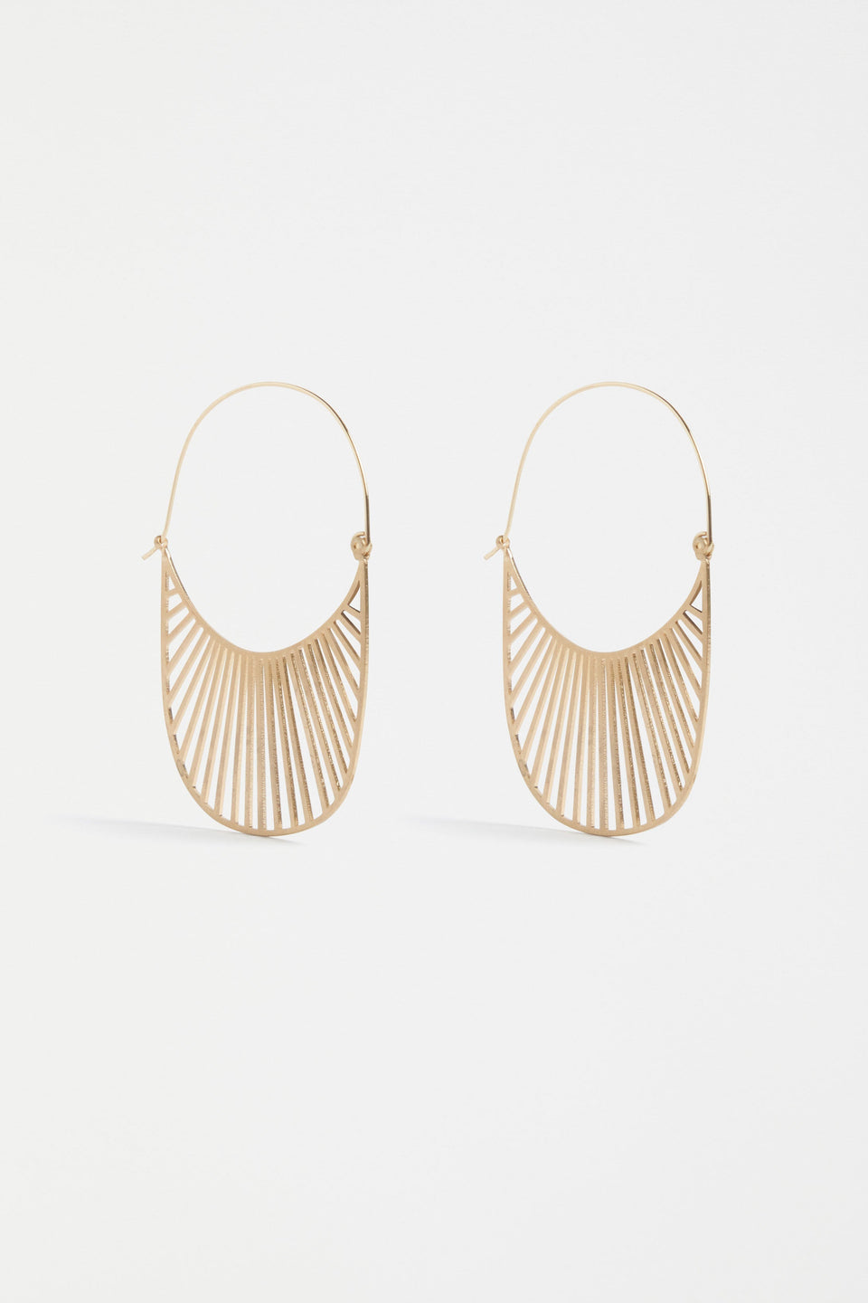 Solsken Sunray Cut-out Hoop Earring | GOLD