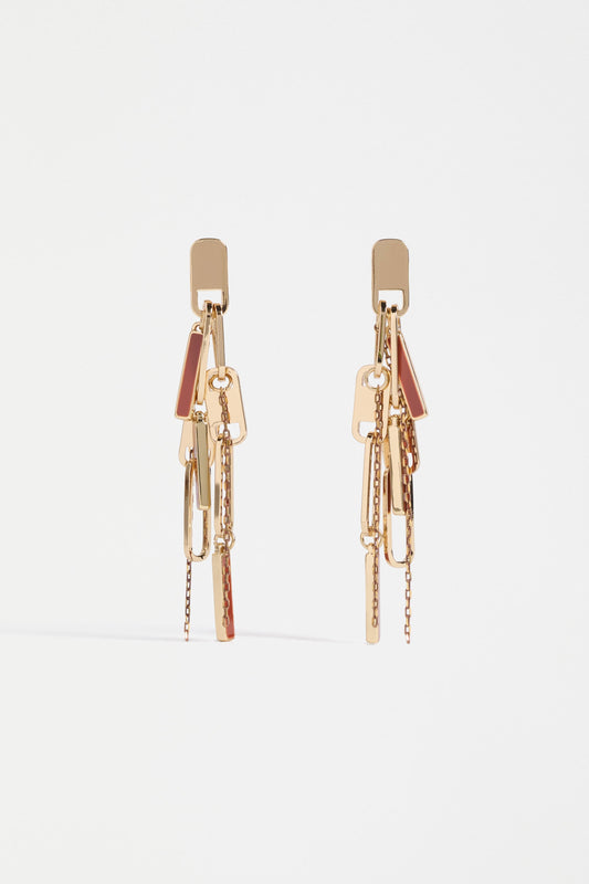 Rymi Multi Chain Statement Drop Earring | GOLD