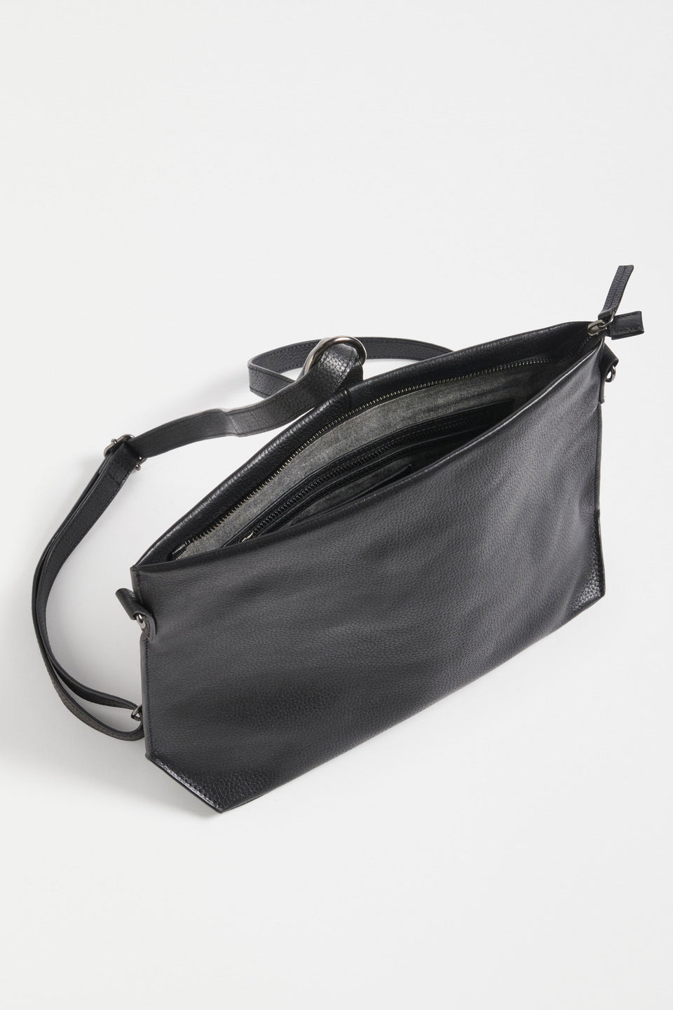 Nuoli Mini Leather Transformable Backpack to Crossbody Bag as Shoulder Internal | BLACK
