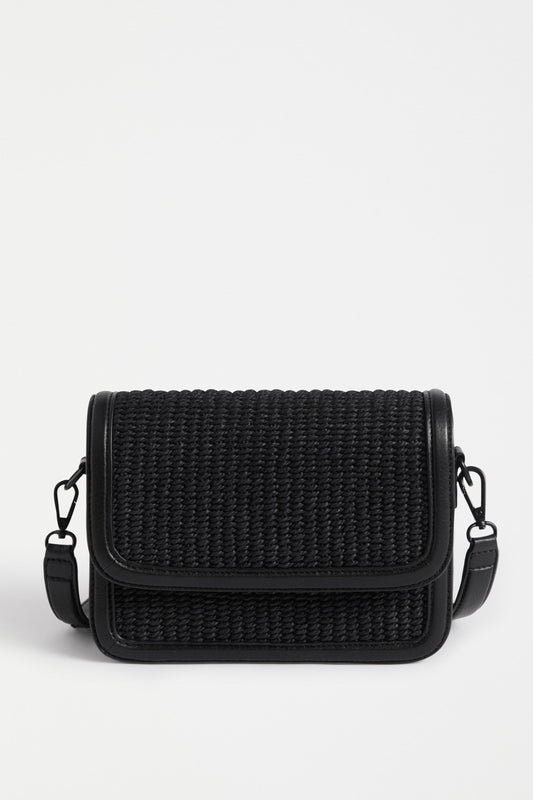 Ralffa Crossbody Bag Flat Lay | BLACK