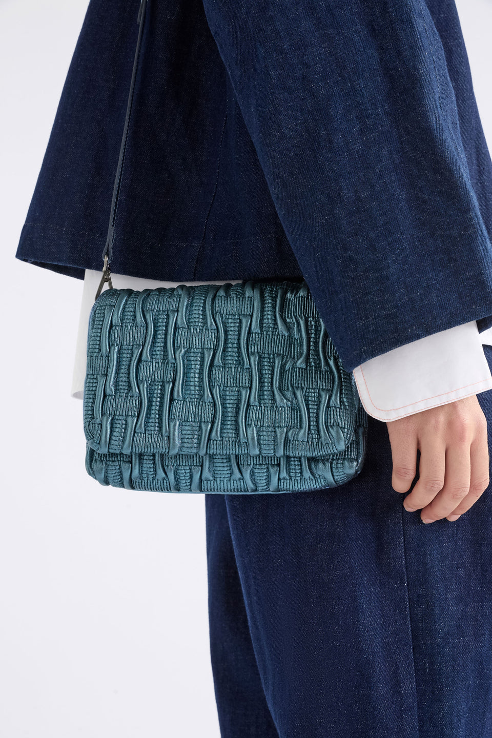 Liska Crossbody Bag  styled on model | NAVY