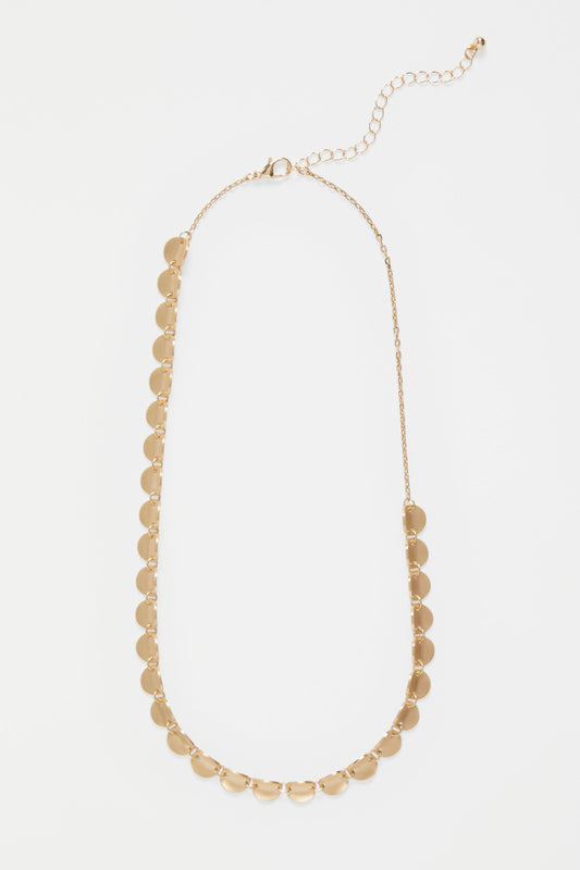 Torri Fine Disc Chain Necklace | GOLD