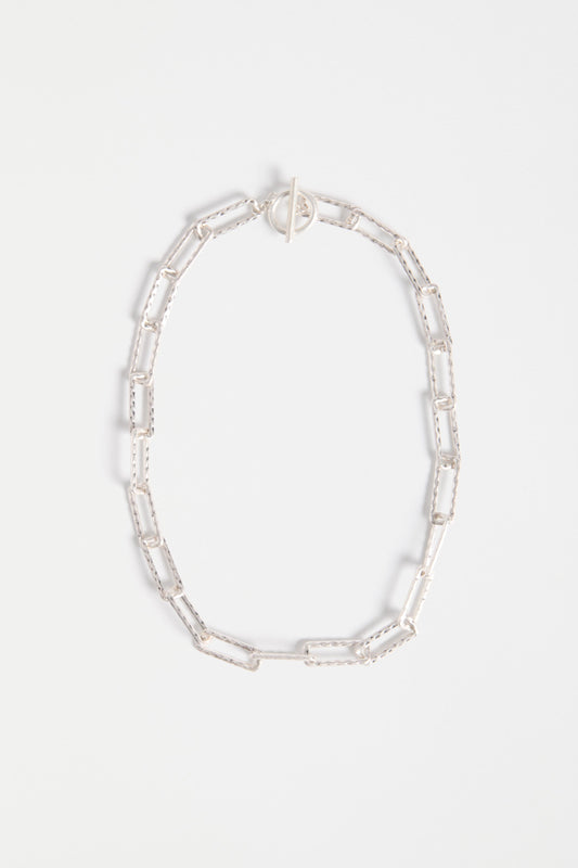 Ringva Necklace Flat Lay | SILVER