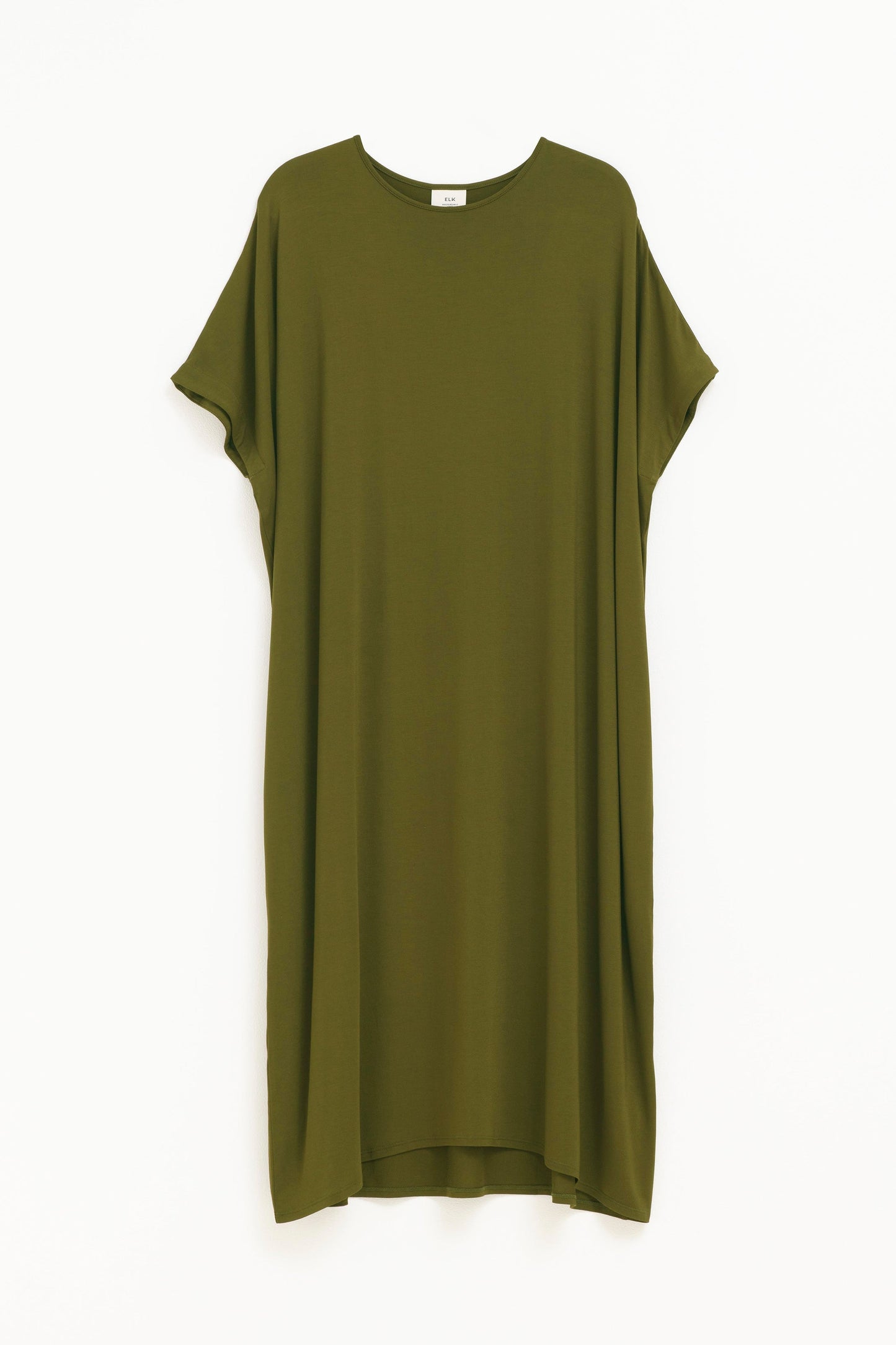 Telse Oversized Stretch T-shirt Dress Front New | DARK CITRONELLE
