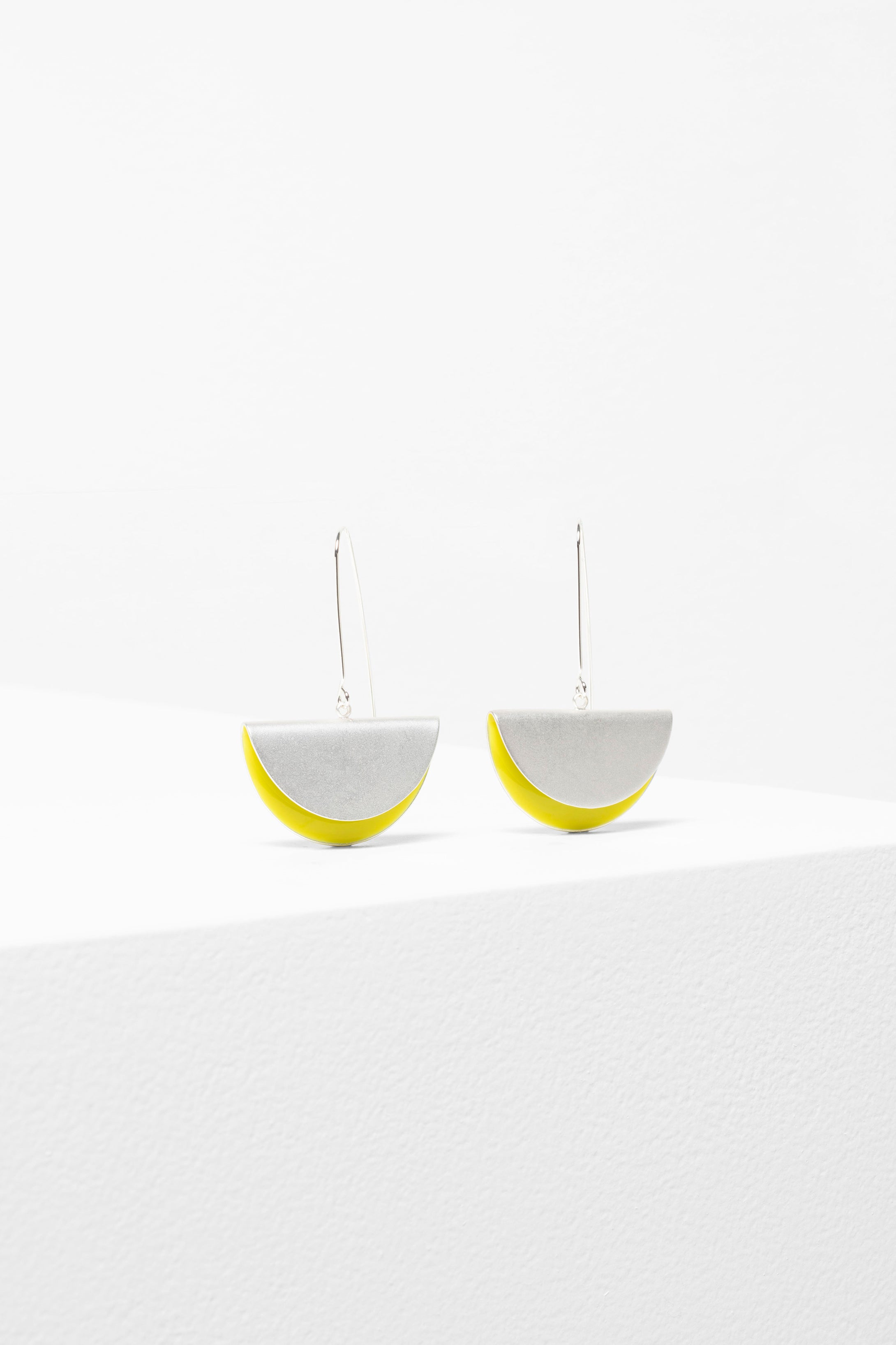 Eddi Earring Brass with Resin Coating LIMEADE