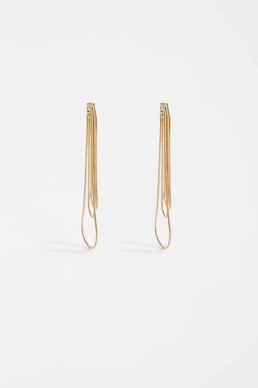 Lans Minimalistic Chain Drop Earring | GOLD