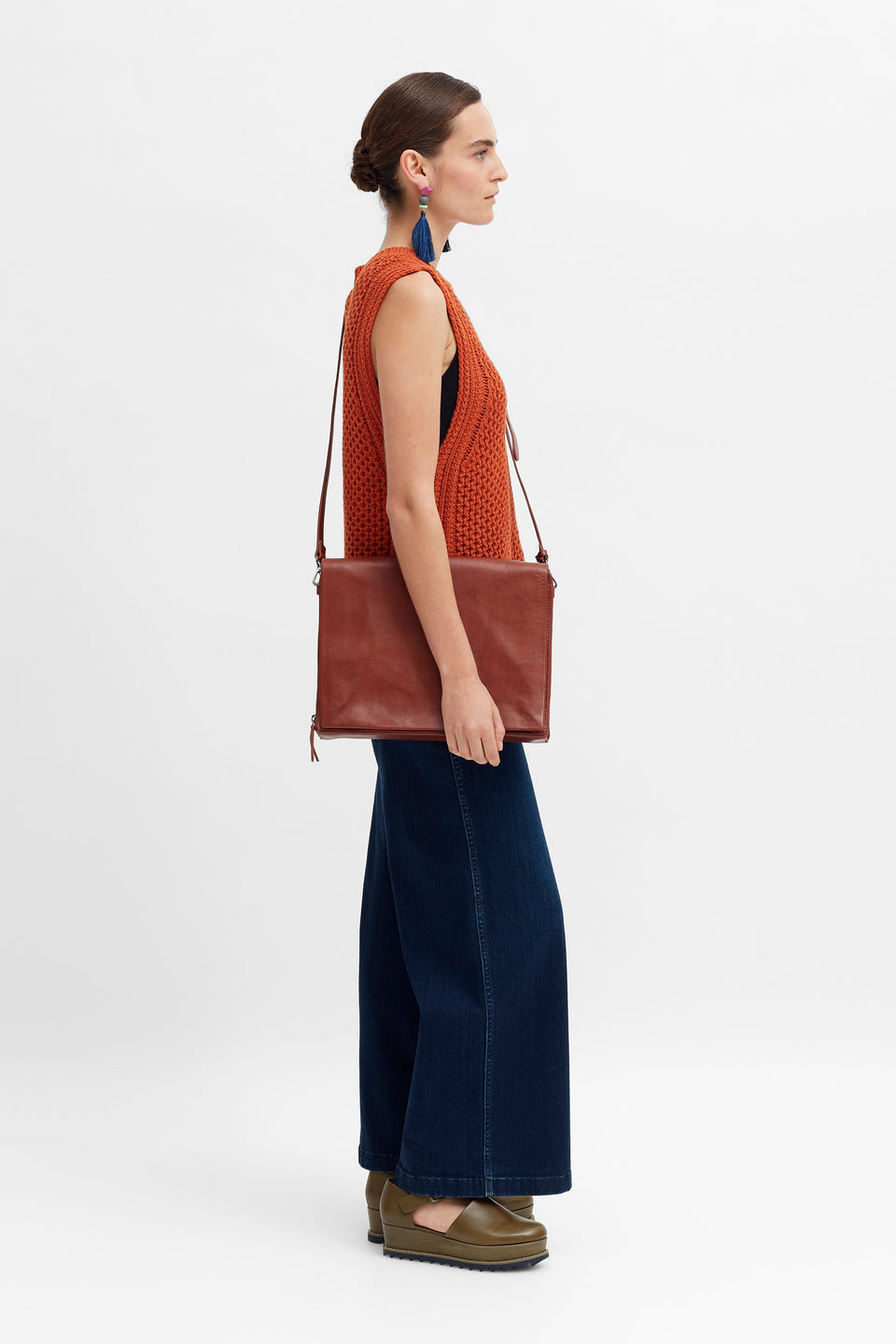 Bolsi Leather Bag Model Styled Alternative | TAN