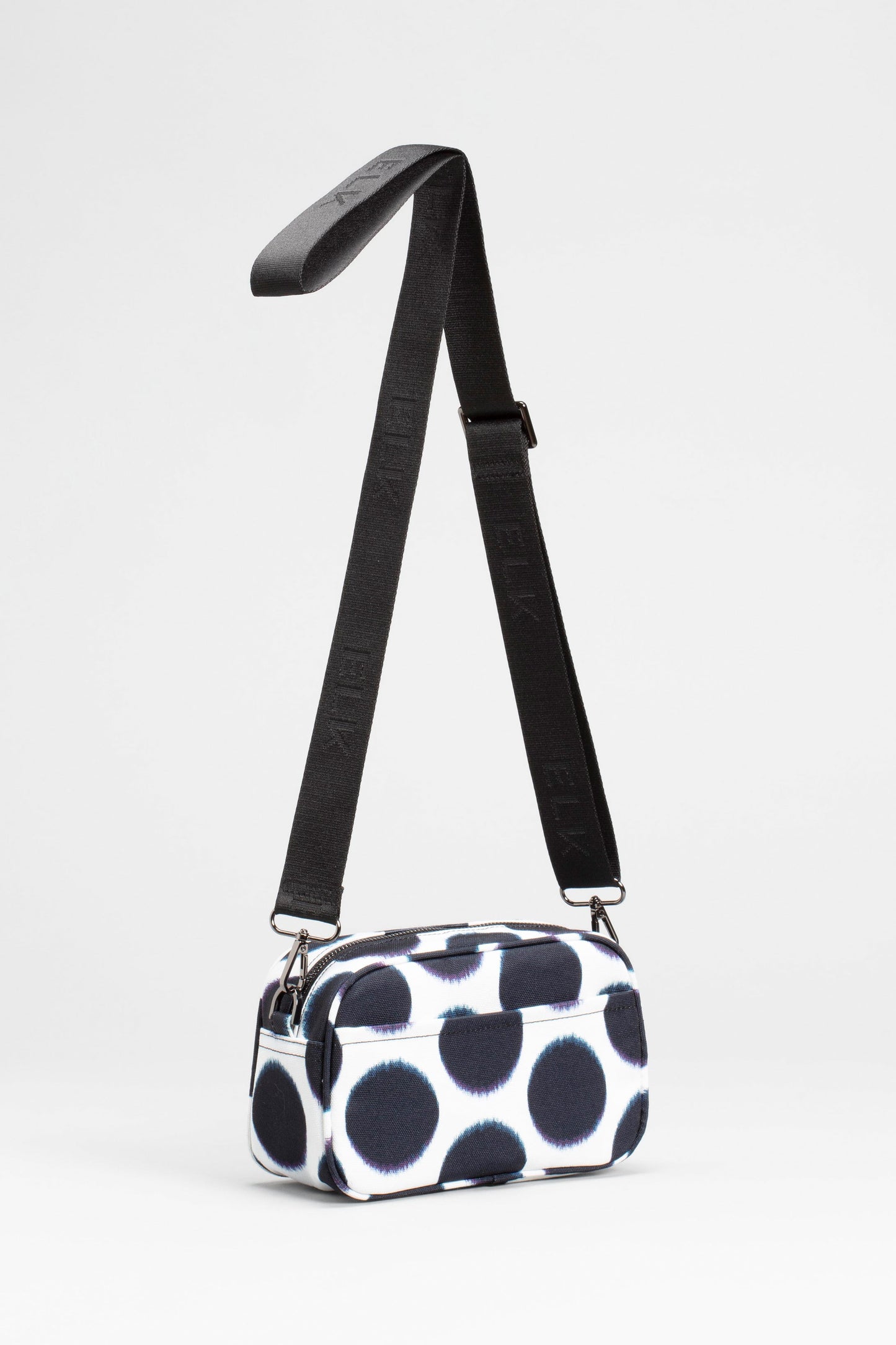 Kassel Print Recycled Mini Crossbody Bag Back  | SOFT SPOT PRINT