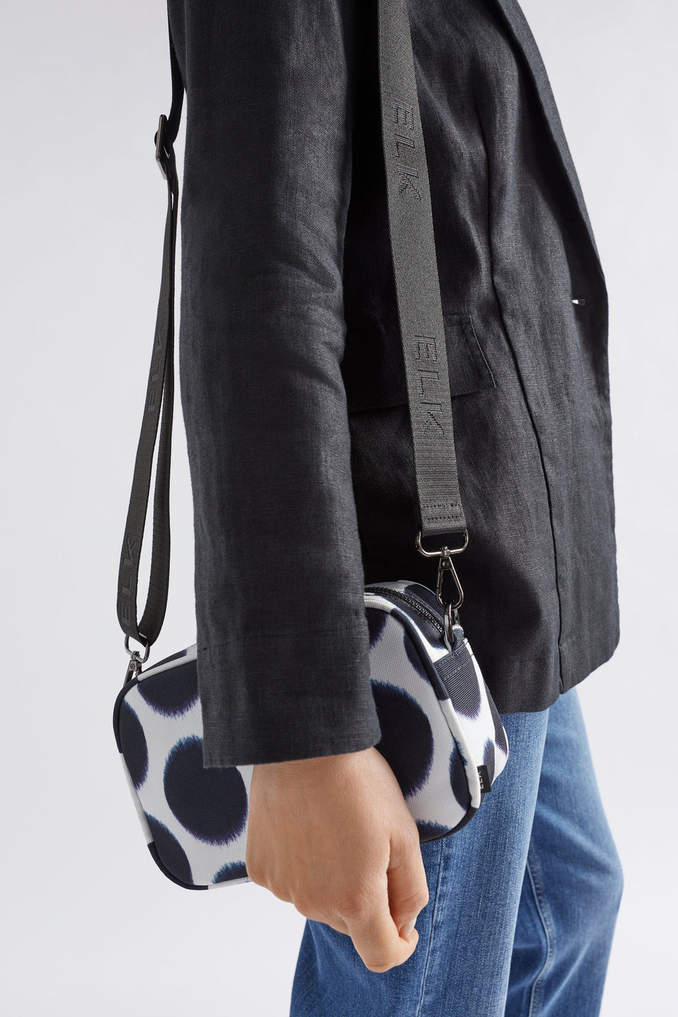Kassel Print Recycled Mini Crossbody Bag Model 2 | SOFT SPOT PRINT