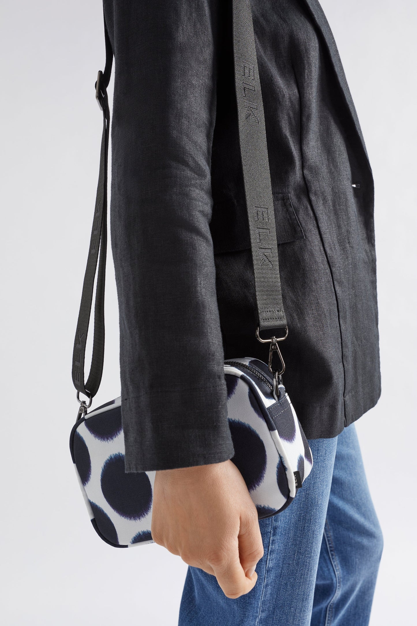 Kassel Print Recycled Mini Crossbody Bag Model 2 | SOFT SPOT PRINT